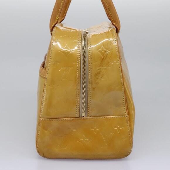 LOUIS VUITTON Monogram Vernis Tompkins Square Hand Bag Beige M91149 - Picture 4 of 13